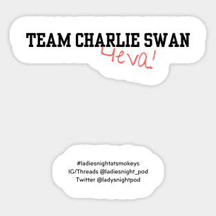 Team Charlie Swan Sticker